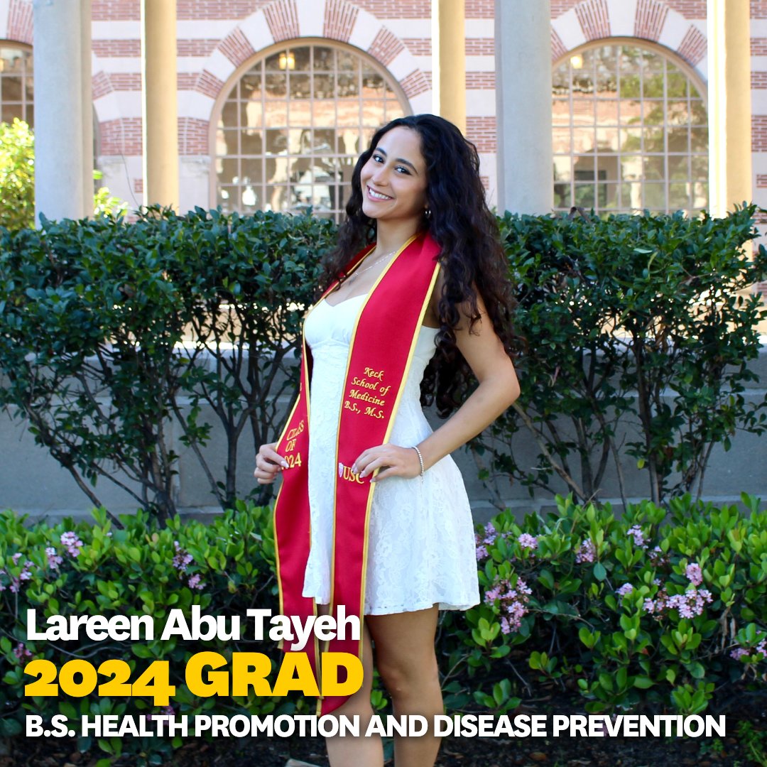 ✨Meet Lauren Abu Tayeh, who is graduating with a Bachelor of Science in Health Promotion & Disease Prevention. 'Everyone should have access to quality healthcare services & resources, regardless of socioeconomic status, race, gender or any factor that may create a barrier..'