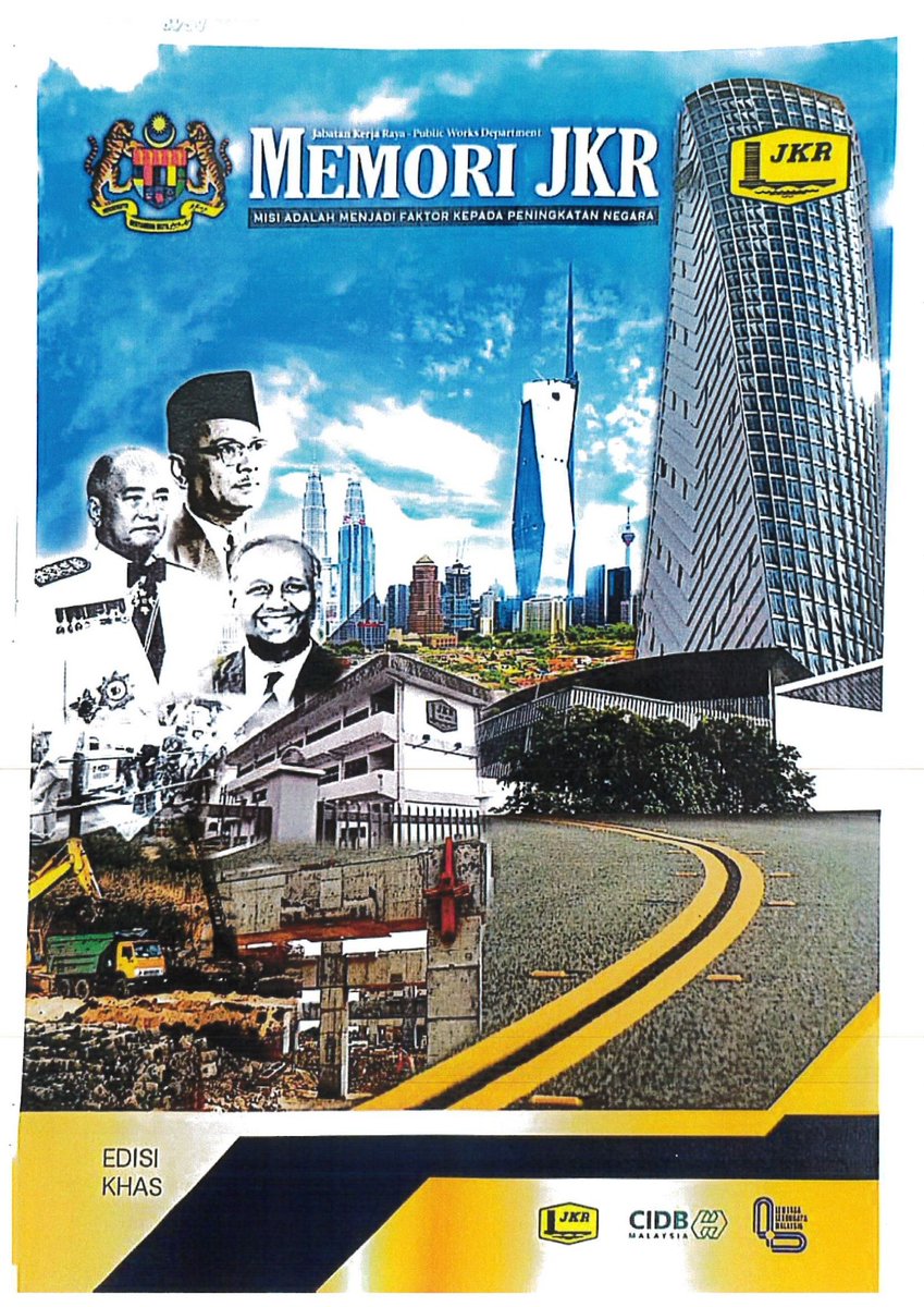 IPJKR_Official's tweet photo. PENAFIAN JABATAN KERJA RAYA (JKR) MALAYSIA BERKAITAN PENERBITAN DAN TAWARAN IKLAN BUKU EDISI KHAS MEMORI JKR https://t.co/cq8fvwcluA