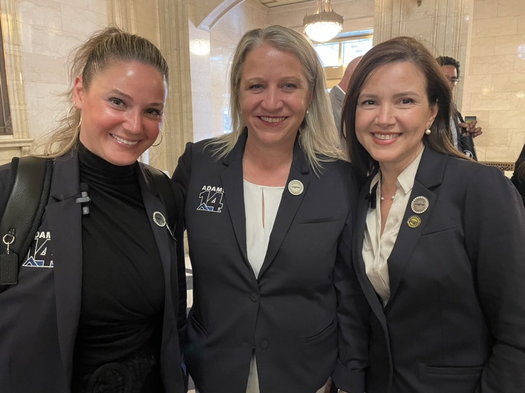 KatyRoede's tweet photo. It was a great day to be a 14er! The @adams14schools team demonstrated to the Colorado State Board of Education that we are truly transforming schools, learning and lives in our community! So much orgullo for this work! #ReachingtheSummit https://t.co/bctPJ35fiq