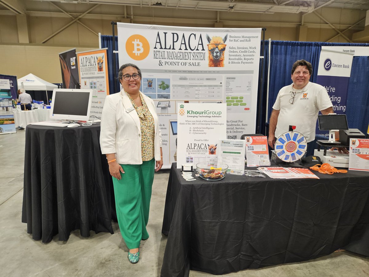 <a href="/alpacarmspos/">Alpaca Retail Management System and Point of Sale</a> attended the North Charleston Business Expo today with one of our resellers, <a href="/khourigroupCHS/">KhouriGroup</a>. A successful day!