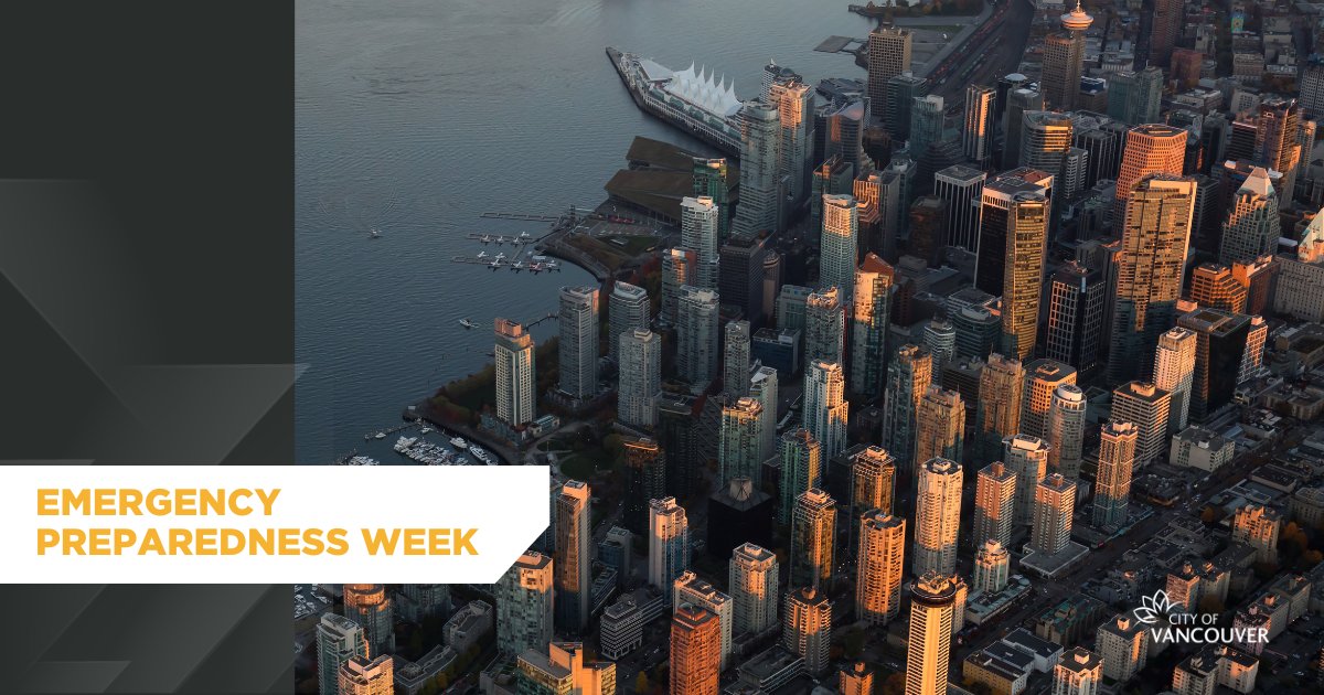 #EmergencyPreparednessWeek is a reminder that you could be affected by hazards like an earthquake, severe weather, or a large structure fire. Know the hazards that may impact Vancouver and you ➡️ ow.ly/QNiq50Rvi7x