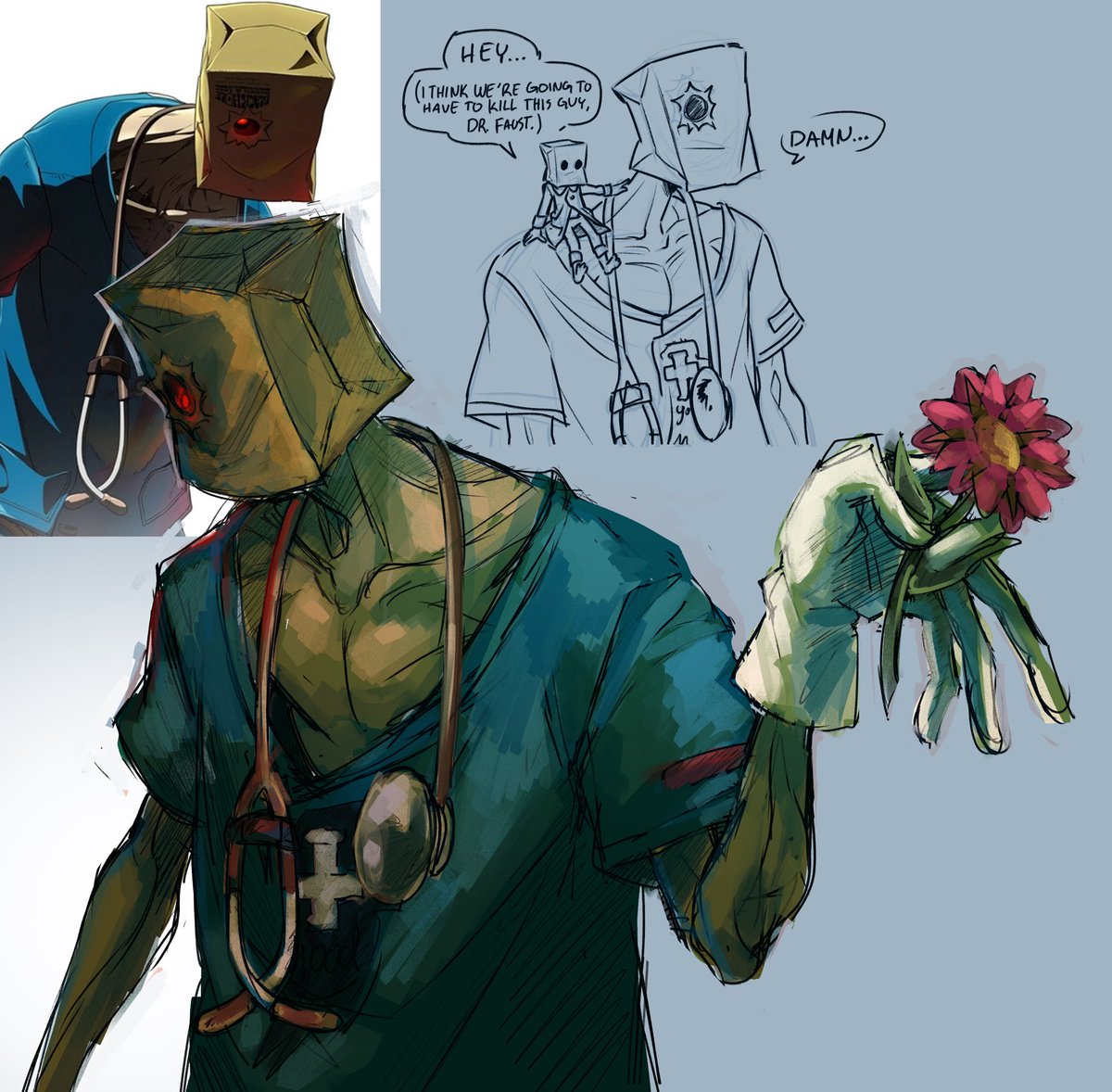 How are we feeling about one Faust #GuiltyGearStrive post? Just for me personally? And throw in a little nightmares mono as well, just again for me personally