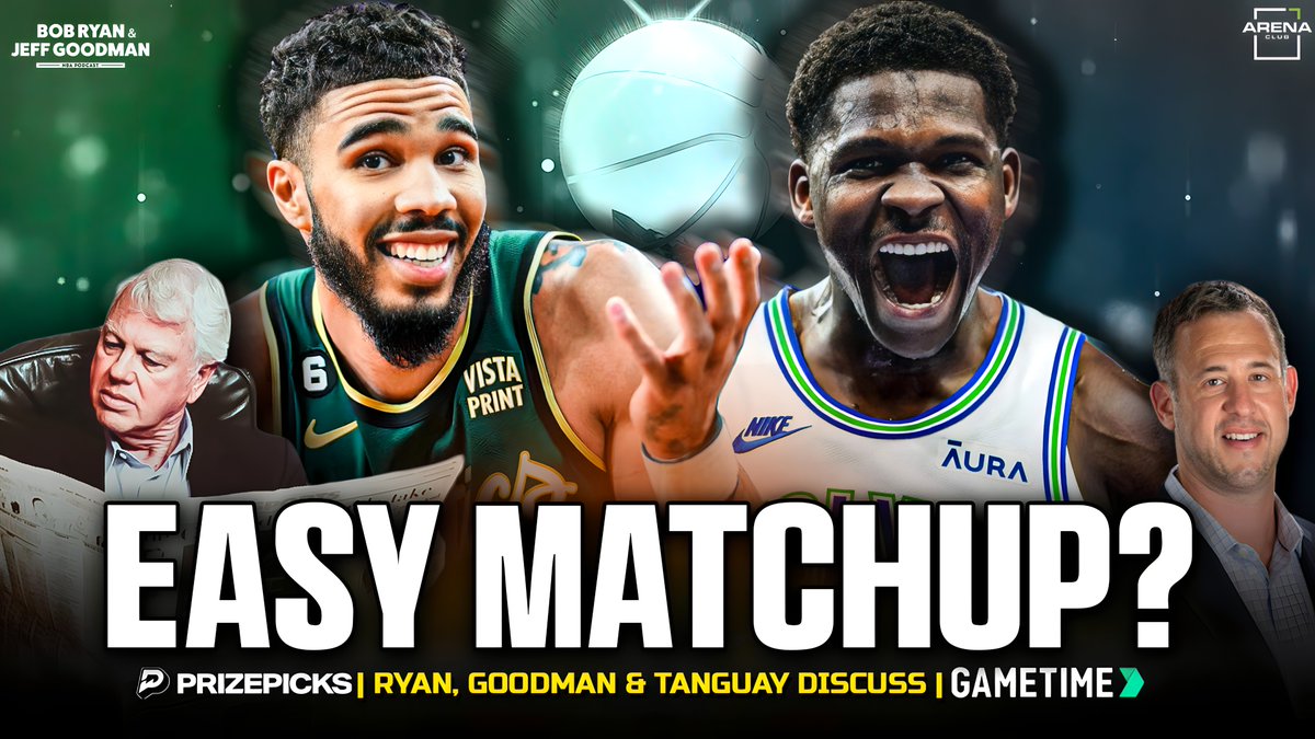 🚨NEW #GoodmanRyan Podcast w/ @Gary_Tanguay OUT NOW! 🏀#Celtics’ Dominance 🏀Ant Edwards/MJ 🏀T-Wolves easy matchup for Cs? 🏀Denver in trouble 📺: youtu.be/D_KlL3V6BcI 🎧: bit.ly/4ab1ZZp ⚡️by @PrizePicks & @Gametime - Code CLNS