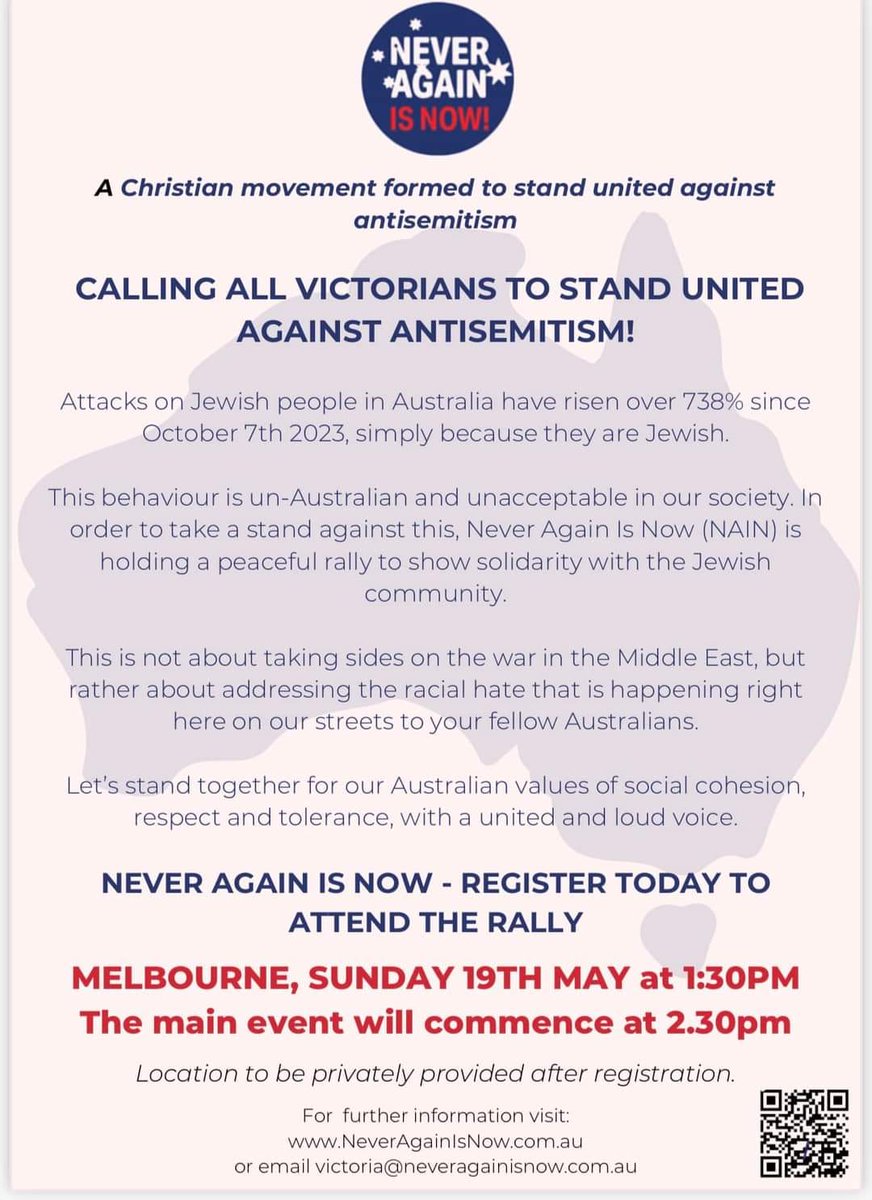 'Never Again Is Now' is not a Jewish led movement, but a 'Christian movement' that says it advocates for 'social cohesion' despite the long history of those involved in opposing inclusion of LGBTQA+ people.