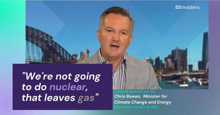 @climatecouncil You made your choice, as Bowen has: