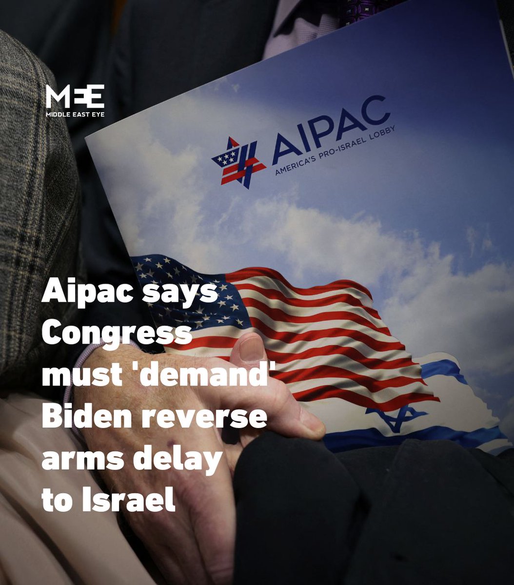Kumpulan pelobi pro-Israel yang berkuasa AIPAC telah menyelar keputusan Presiden AS Joe Biden untuk menangguhkan penghantaran senjata ke Israel kerana isu Rafah. Jawatankuasa Hal Ehwal Awam Israel Amerika menyeru Kongres 'menuntut' Biden membatalkan keputusan itu.