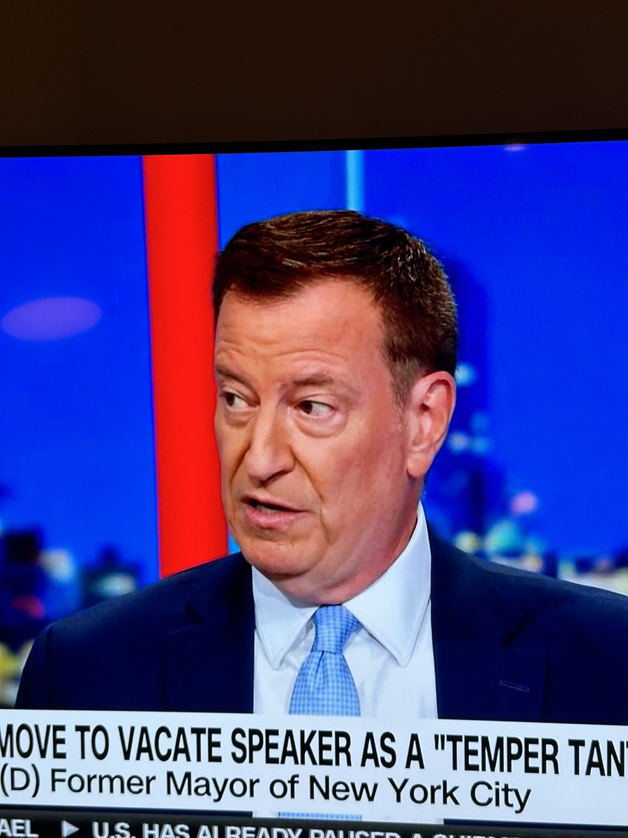 watching CNN this evening… why is Bill Blasio a political commentator now, and why is his hair that color?
