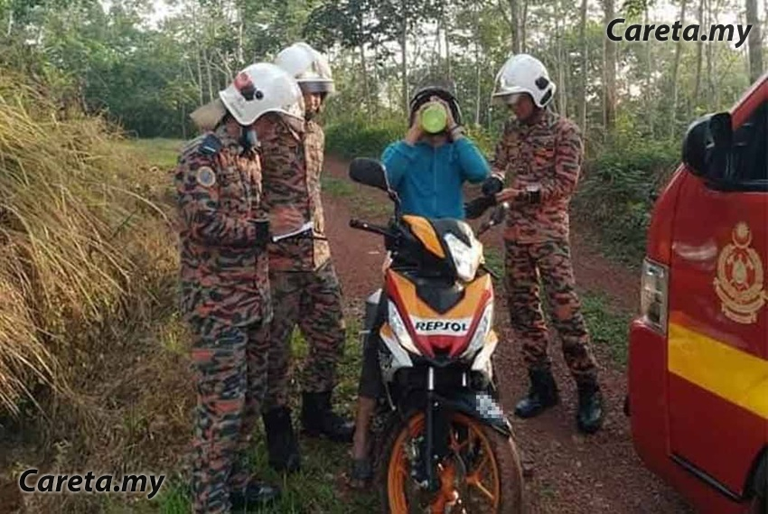 Gara-gara gunakan Waze untuk pulang ke rumah abang di Sungai Petani, seorang penunggang motosikal sesat kira-kira enam jam dalam hutan di Kuala Ketil, Kedah.