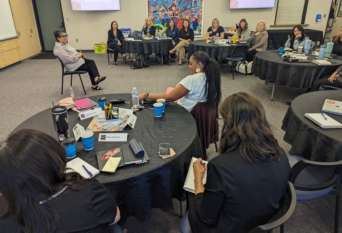 @CAAPLEorg Executive Director Dr. Diann Kitamura shared her career journey & invited @WVUSD_Tweet Women in Leadership to reflect on their core values, aligned to their actions. Grateful for this powerful group of women leaders