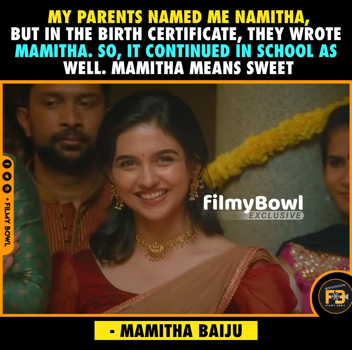 Mamitha Means Sweet - #MamithaBaiju
