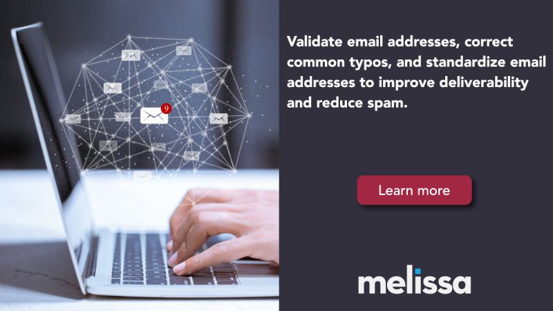 Melissa's real-time validation ensures that your emails are sent to valid, formatted, and existing addresses, improving your email deliverability rates. Sign up for a free demo now🚀👉i.melissa.com/4bctAue
 #EmailVerification #ImproveDeliverability #ValidEmails #FreeDemo