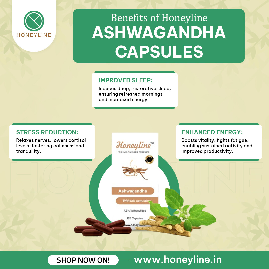 Honeyline Ashwagandha Capsules helps increase vitality and reduce fatigue, keeping you energized throughout the day.

Shop now from
🌐Honeyline website: honeyline.in
🛒Amazone: amzn.eu/d/7rePGbT
🛍️Flipkart: dl.flipkart.com/s/0kEQVfNNNN

#Ashwagandha #HoneylineCapsules