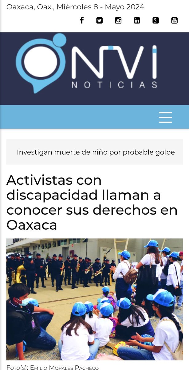 Gracias a <a href="/AnaPB05/">Ana Lilia Pacheco Bautista</a> y <a href="/nvinoticiasoax/">Noticias Oaxaca NVI</a> por el espacio para hablar y visibilizar las atenuantes a las que nos enfrentamos las personas con disCAPACIDAD, en la cd. de Oaxaca.
nvinoticias.com/oaxaca/general…