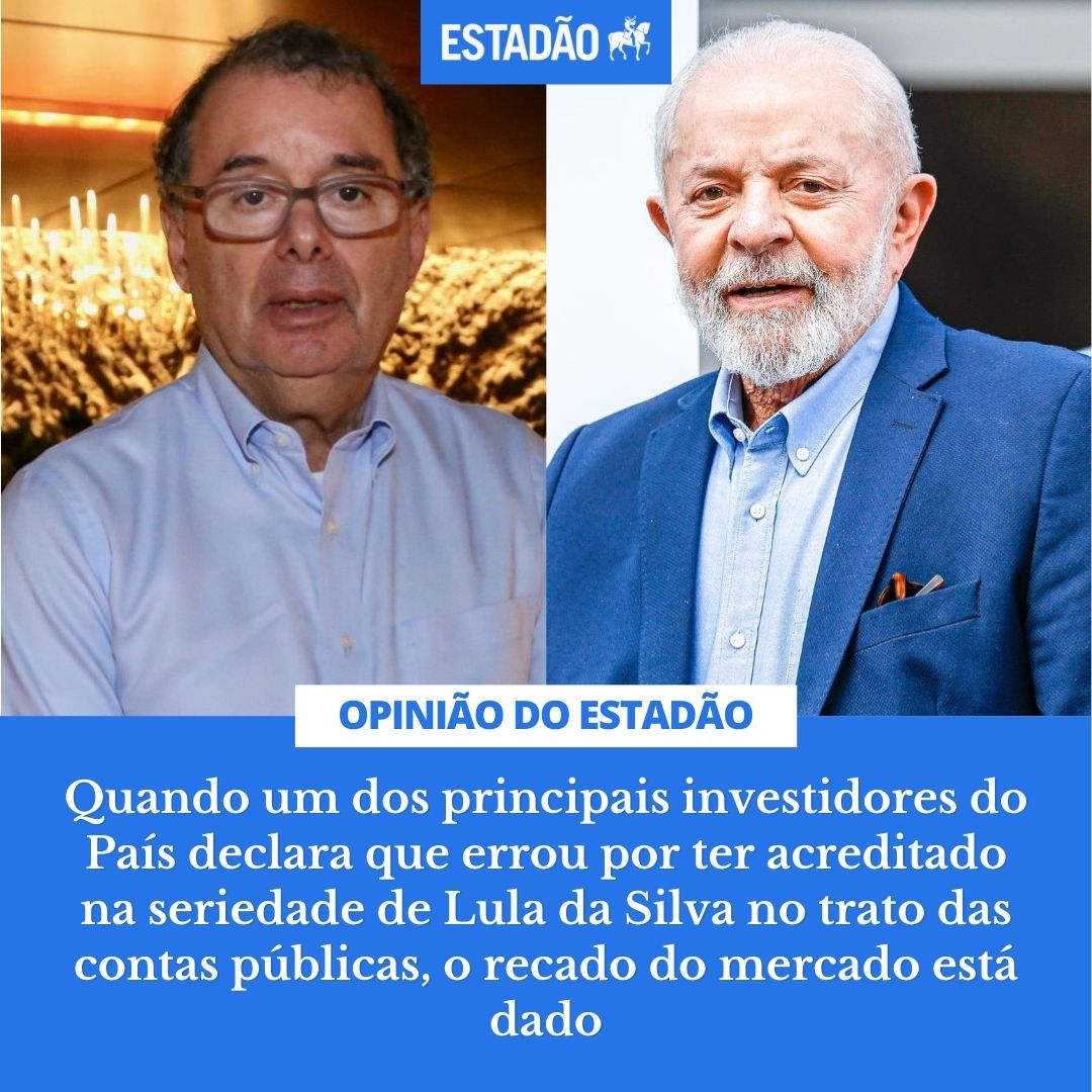 EDITORIAL: ‘A ficha caiu’ – A facilidade com que o atual governo desrespeitou o arcabouço fiscal mostrou que Lula da Silva não é só incapaz de aprender com os erros do passado; ele é incapaz de entender que errou (@opiniao_estadao) bit.ly/3yc9Rws