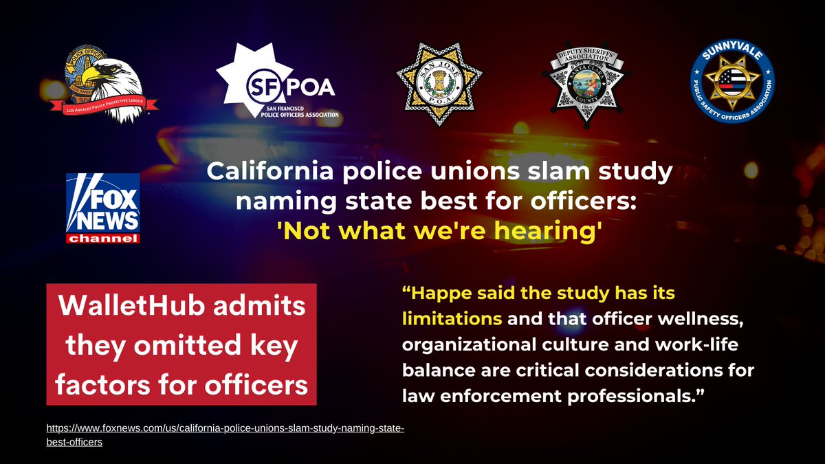 Officer wellness? Nah. Work-life balance? Who needs it? Organizational culture? Forget about it. These are just some of the key factors WalletHub omitted from their “study” on the best states to work as a law enforcement officer. Overlooking these concerns trivializes our