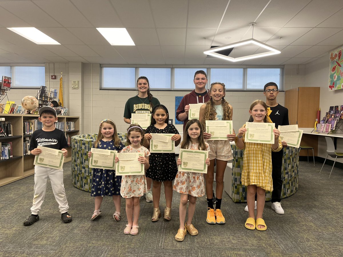The April students of the month were recognized at the Board meeting. Congratulations to all of these STARS!