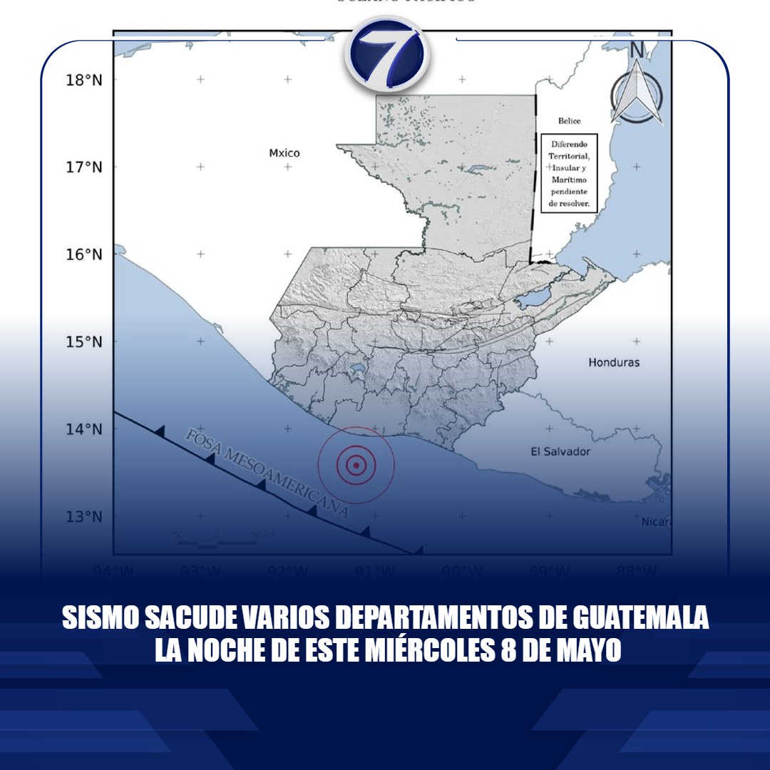 #Sismo sacude varios departamentos de #Guatemala la noche de este miércoles 8 de mayo ➡ bit.ly/3woqm8d #TemblorGt