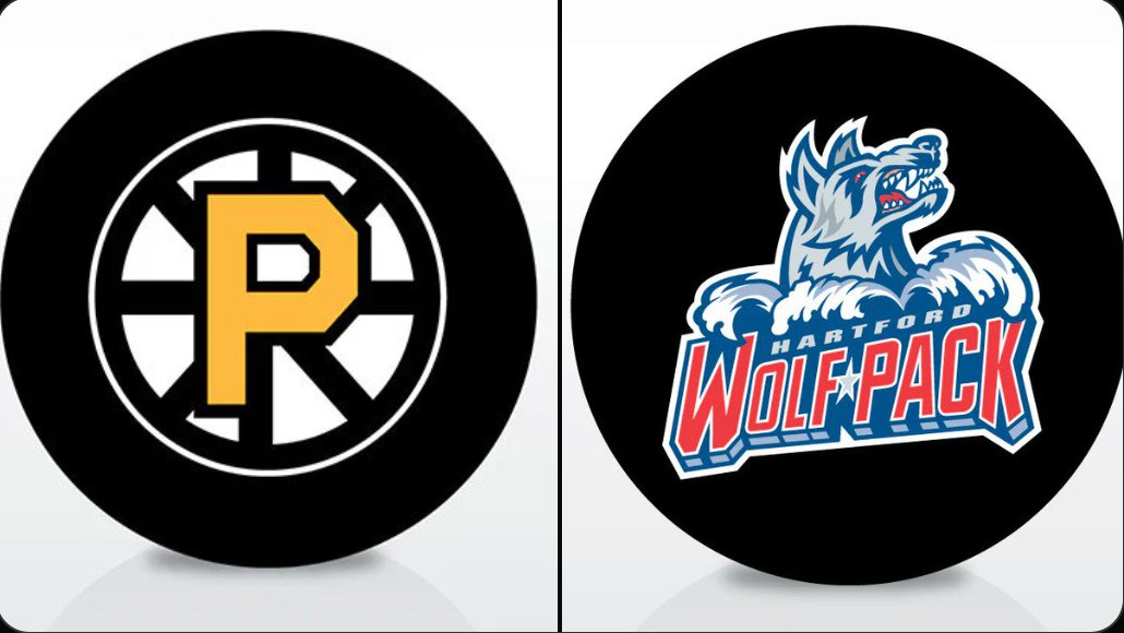 End of regulation down at the XL Center as the #AHLBruins and Wolf Pack remain tied at two apiece.
15-minute intermission before the first overtime period.
Providence leading in shots 34-23.
B's goals went to McLaughlin and Megna.
Bussi has stopped 21 of 23 Pack shots.
#NHLBruins
