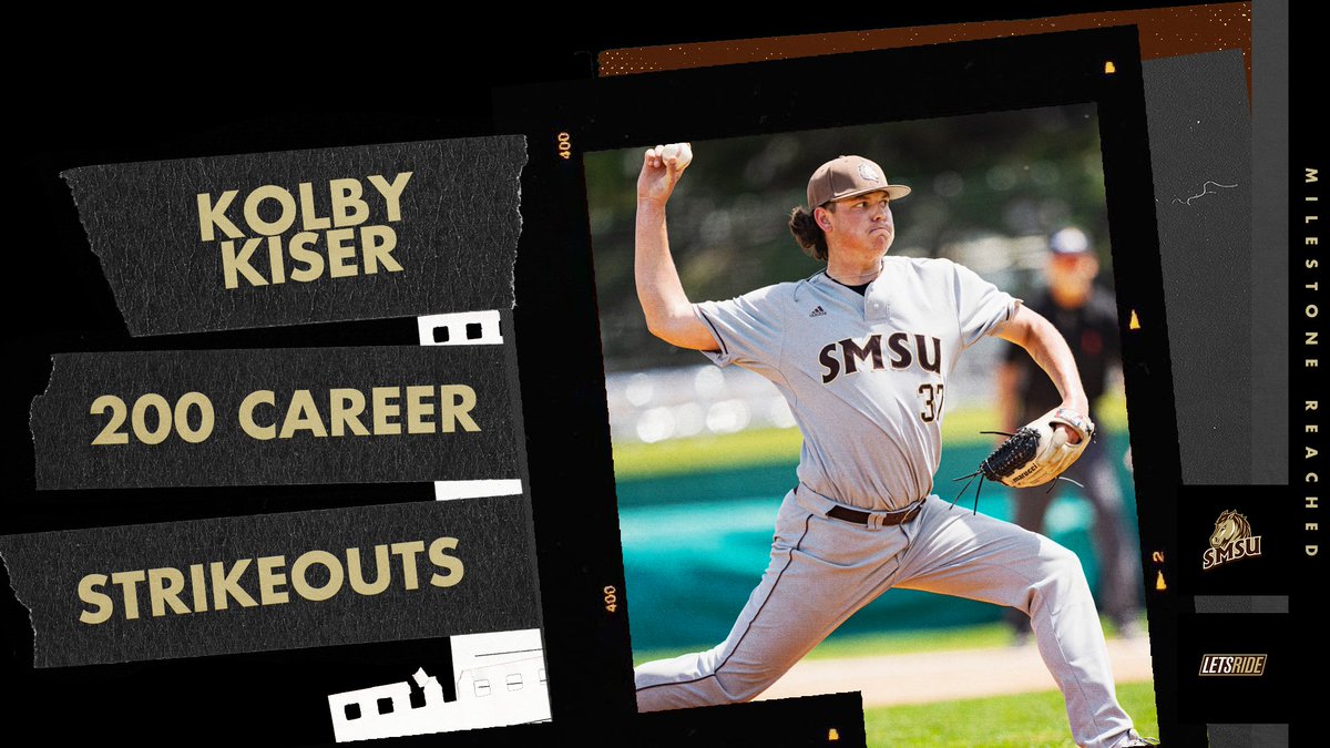 With his ELEVEN, yes 11! strikeouts this evening, Kolby Kiser has reached 200 career strikeouts! Congratulations Kiser!

#LetsRide