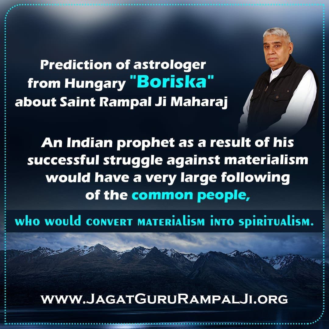 #GodMorningThursday Prediction of astrologer from Hungary 'Boriska' about Saint Rampal Ji Maharaj
