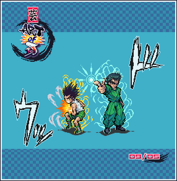 krillmaster6971's tweet image. Weekly Pixels #4.5:
~ Friend of Foe? Pt.2
Answer: they homies
#hunterxhunter #yuyuhakusho #yusuke #gon #anime #manga #pixelart #hxh #YYH