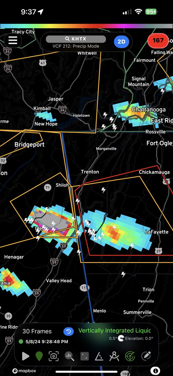 Dangerous hail near Ider on radar #alwx #chawx