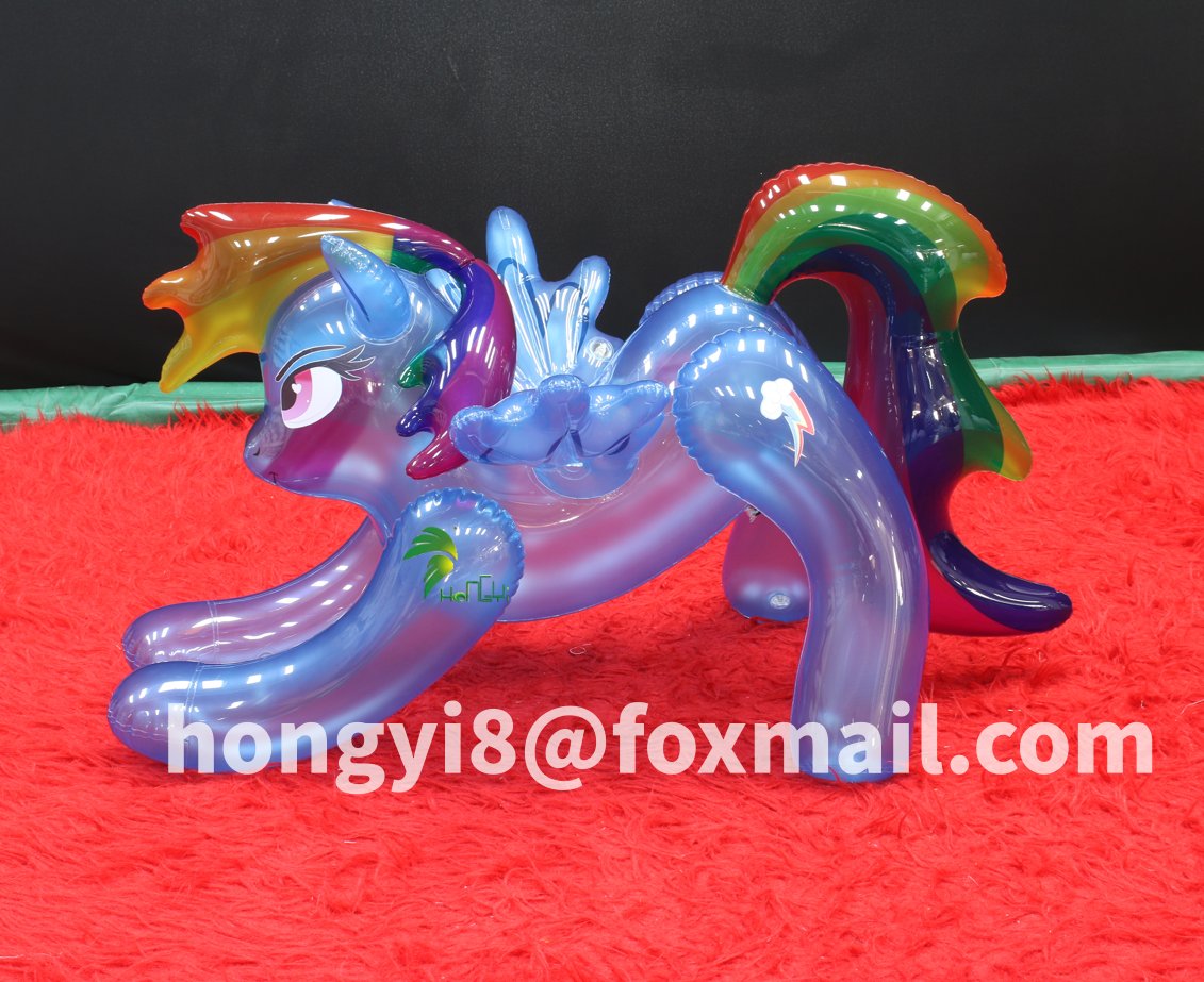 Shiny blue transparent pony  😍
DM me or Email:hongyi8@foxmail.com  
#pony #pokémon #inflatable #custommade #custominflatables #squeaky #pooltoys