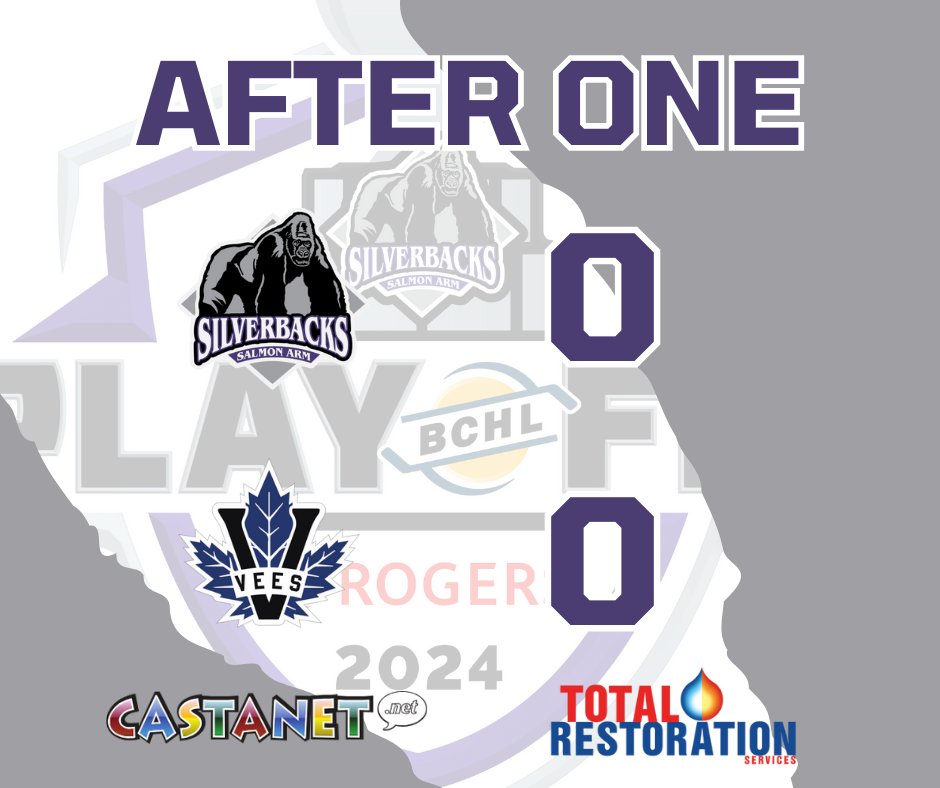 Scoreless game after the first in Game 4. The Silverbacks lead the shots on goal 10-9 after the opening frame.