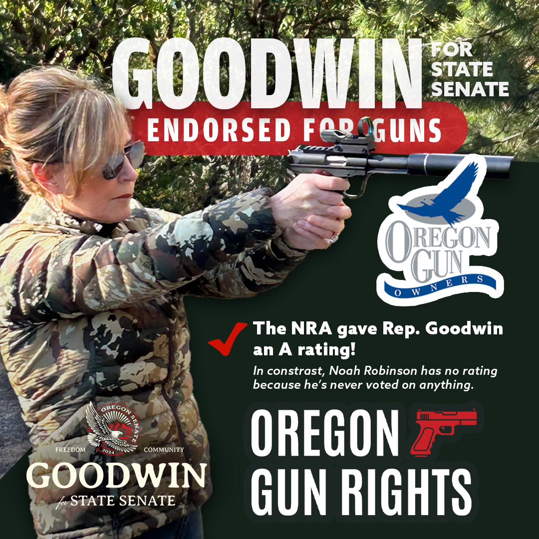 🇺🇸 On top of my “A” rating from the NRA, I am proud to be endorsed by two gun rights groups: @oregongunrights and Oregon Gun Owners. The Founding Fathers wisely included the 2nd Amendment in the Bill of Rights, which guarantees, “The right of the people to keep and bear arms