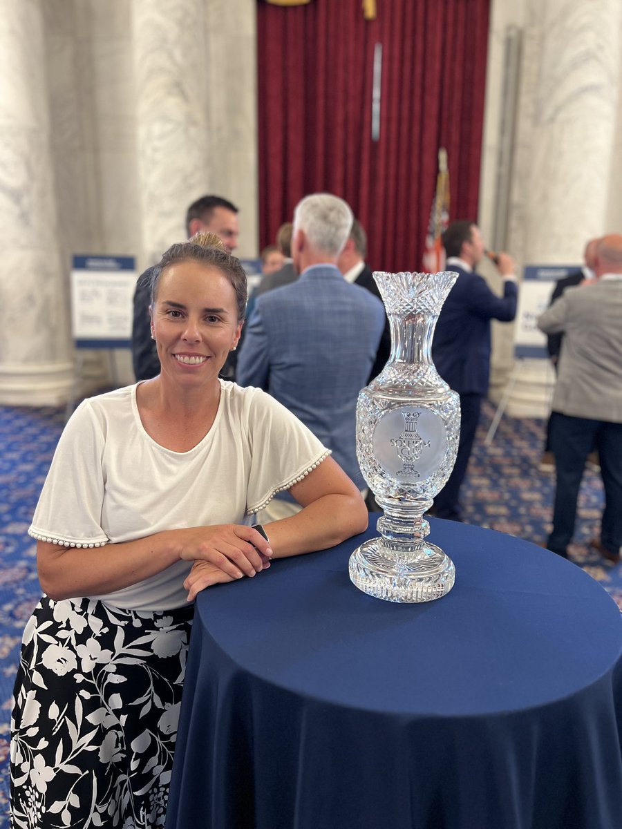 So excited for the today. The Solheim Cup at National Golf Day.
