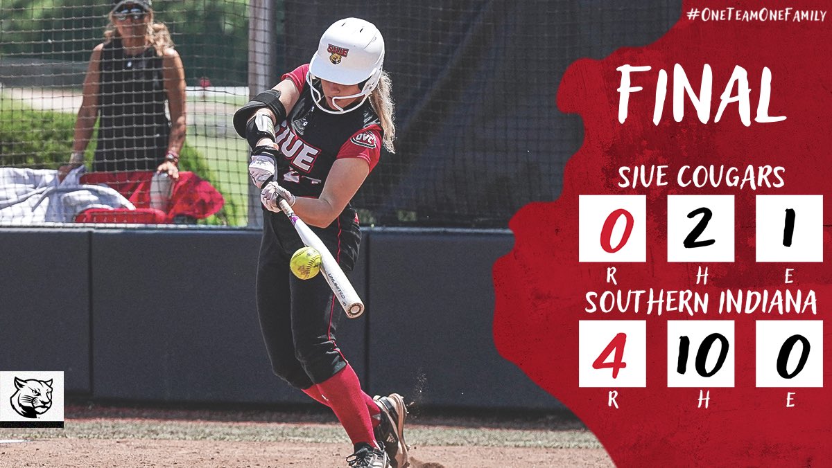 Final of today’s second game. The Cougars are back in action tomorrow at 3:00pm, against the loser of #2 SEMO vs #3 Tennessee State! #OneTeamOneFamily #thisisSIUE