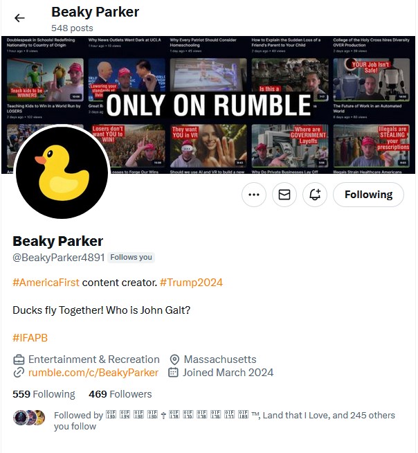 THIS IS BEAKY PARKER @BeakyParker4891 !! THIS PATRIOT HAS 469 FRIENDS ON HERE!! CAN WE GET THIS PATRIOT PAST 600 FRIENDS!! HE FOLLOWS BACK!!
