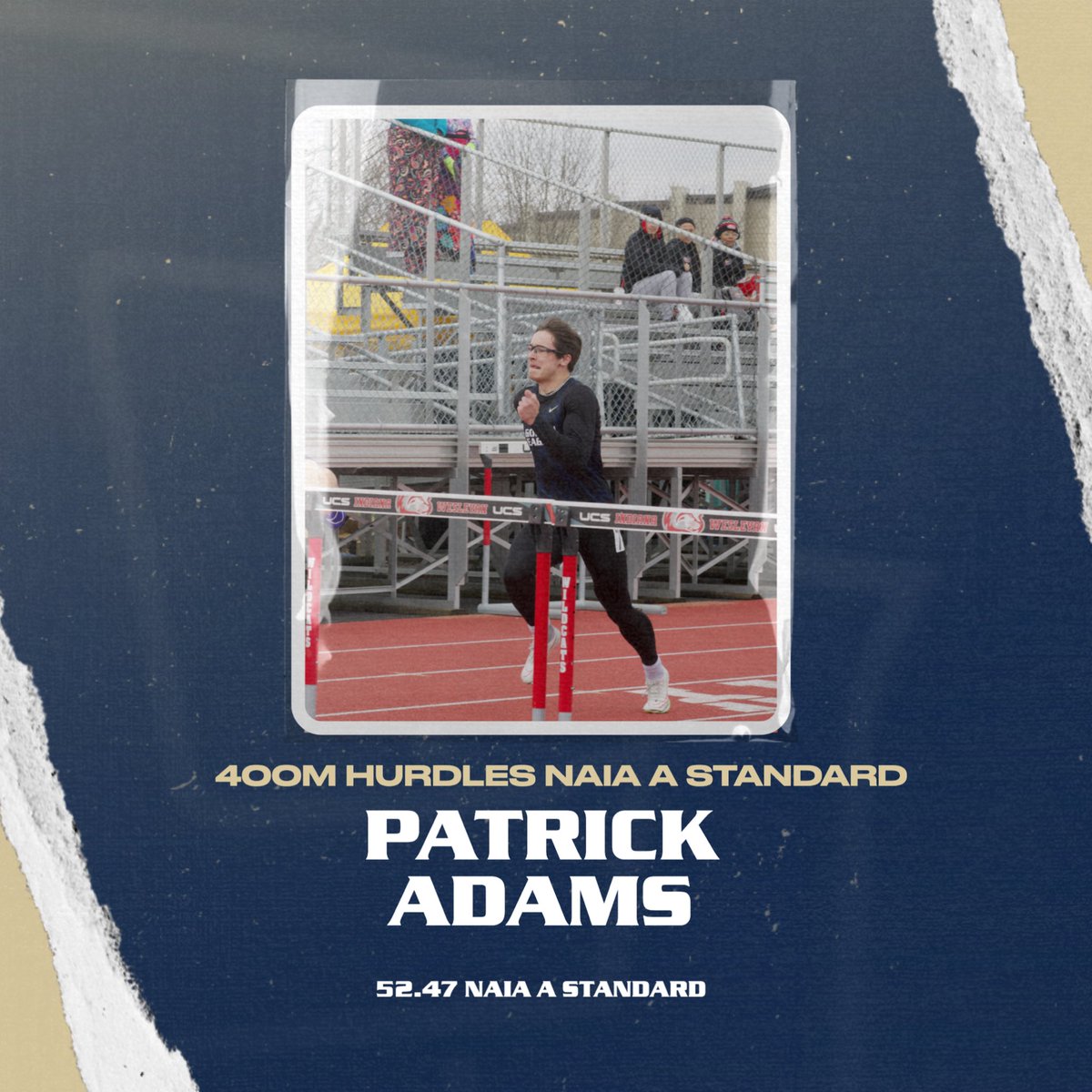 🚨🚨NATIONAL QUALIFIER ALERT🚨🚨 Men’s 400H from Hillsdale Patrick Adams gets his @NAIA auto qualifier in 52.47 which moves him up to 2nd on the @CornerstoneXCTF all-time list. #TogetherWeSOAR