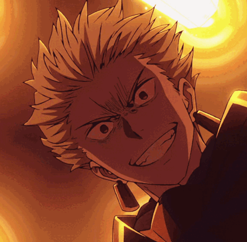 bilgafresh's tweet image. (kyaaaaa! gilgamesh almost blushes. almost. he grins like a maniac up at him. he looks like this.)
oooh...oho! haha! well!
(he wasn't expecting it to happen. he's quite beside himself now.)