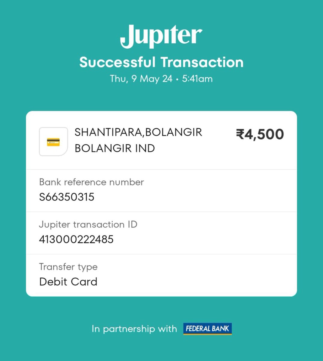 SUBINDASR's tweet photo. Hey @TheJupiterApp @FederalBankHelp, I just had a frustrating experience at @HDFC_Bank Balangir ATM. Power cut right after I entered my password, and money deducted! Need urgent help to resolve this! Details: Name: Subinda Rana, Acc No: 77770122147081, IFSC: FDRL0007777 https://t.co/wVdfKEbfRh