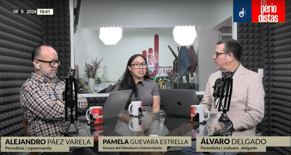 <a href="/SimulacroMX/">Simulacro Universitario 2024</a> <a href="/alvaro_delgado/">Alvaro Delgado Gómez</a> <a href="/paezvarela/">AlejandroPáezVarela</a> 🔴 #EnVivo ¬ #EnEntrevista 

"Hay muchas personas a las que les gustaría decir que los jóvenes son apáticos, por que no favorecen los resultados que quisieran tener" (1/2) 
Pamela Guevara (<a href="/guelev/">Pamela G</a>) vocera del #SimulacroUniversitario2024 (<a href="/SimulacroMX/">Simulacro Universitario 2024</a>)
youtube.com/watch?v=H1Pyu3…