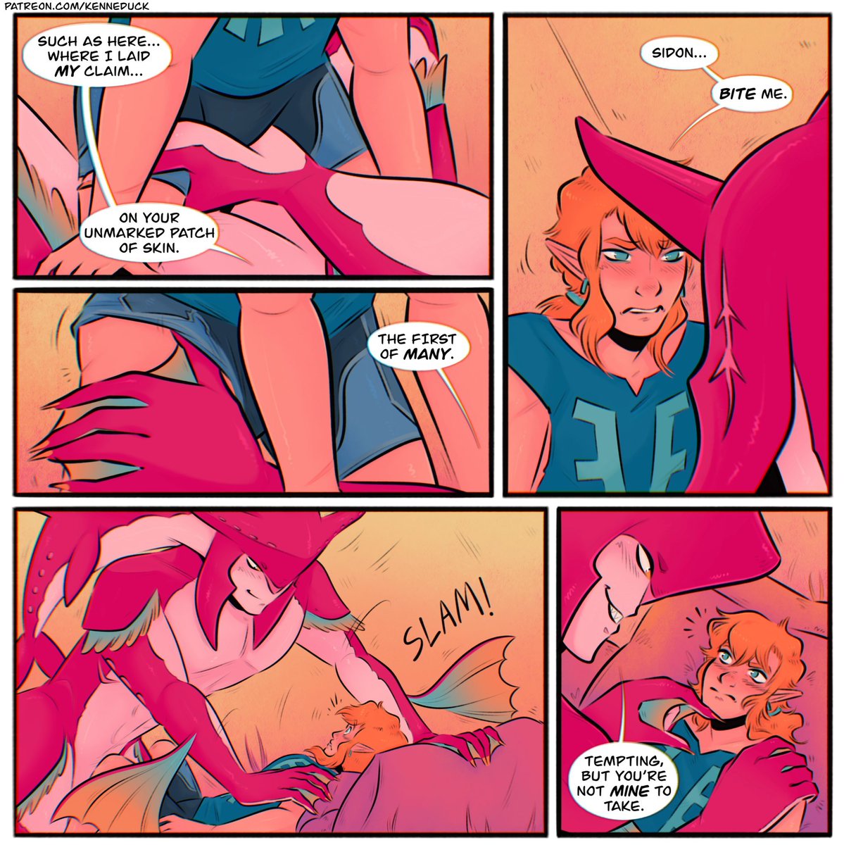 Pages 1-2/5 of my spicy #sidlink comic~ Rest is you know where~ 🌸💕
#zelda #sidon #zeldafanart