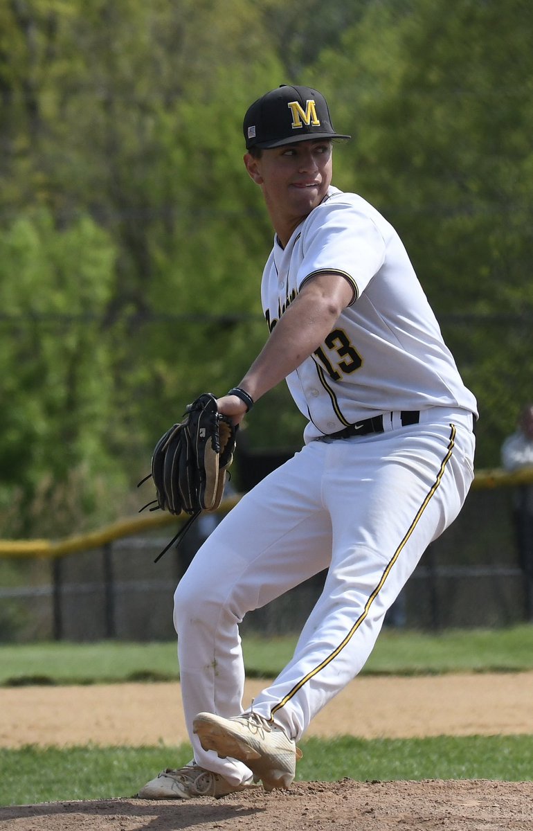 Monmouth advances to the Semifinals of the Monmouth County Tournament B Bracket with a big win vs Manasquan 4-1. Player of the game- Mike Milevoi Complete game 7inn. 4hits 8 k’s.
