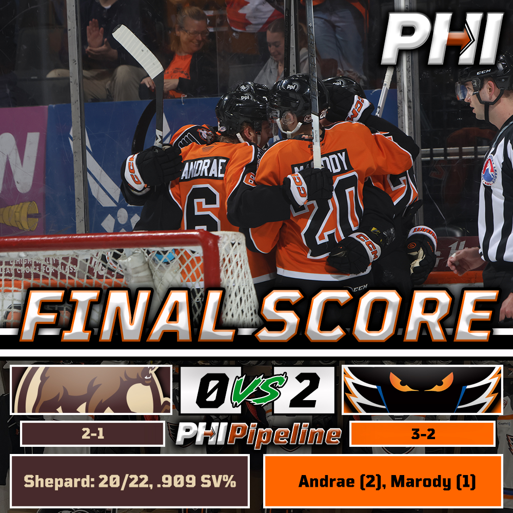 HUGE DUB. Cal Petersen stops every puck and the #Phantoms' offense cleans up on the power play to secure a massive Game 3 win and keep the series alive! Game 4 is at home on Saturday as Lehigh Valley seeks to send the series back to Hershey. @MaherMediaCo | #RallyTheValley