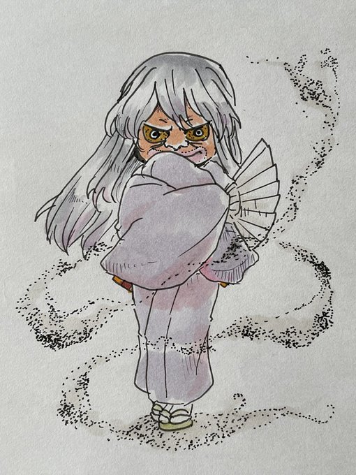 「hand fan kimono」 illustration images(Latest)