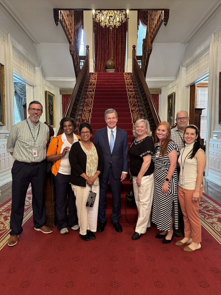 @NC_Governor welcomed State Employees to the mansion in honor of State Employees Appreciation Week.  Meant the world to our NCDPI Advanced Learning team to be recognized for the work we do behind the scenes for schools @ncpublicschools