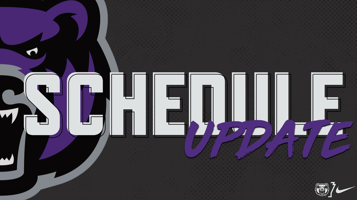 Slight change in our schedule! Potential weather is forcing us to change game times. We now play at NOON tomorrow. #BearClawsUp