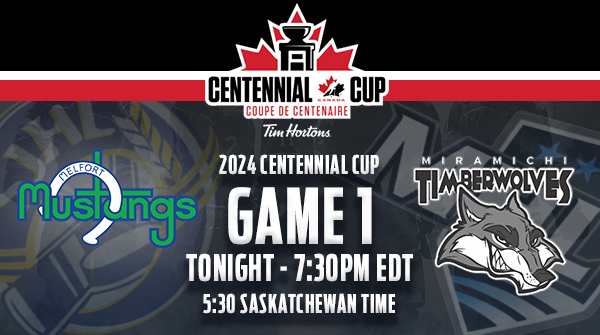 GAMEDAY: OK @THEMHL, let's do this. Our Melfort Mustangs open the #2024CentennialCup tonight vs. the Maritime champion Miramichi Timberwolves. Head to hockeycanada.ca for your livestream and statistical needs. #saddlethehorses @SJHLmlfmustangs @cjhlhockey