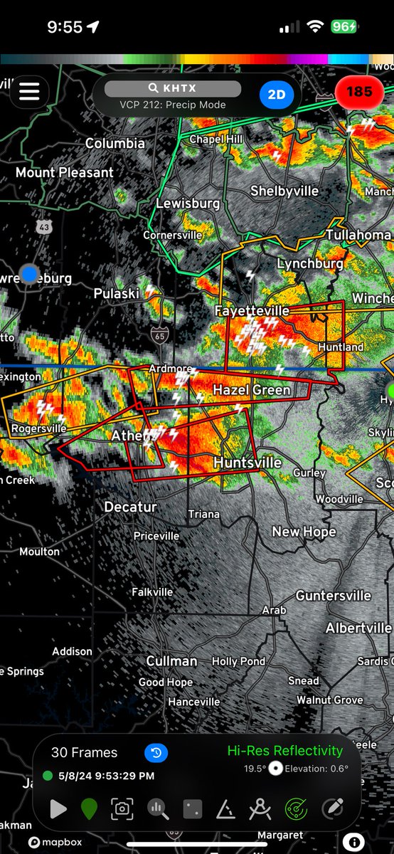 Overall view of tornado and severe thunderstorm warnings #gawx #alwx #tnwx #chawx #hunwx