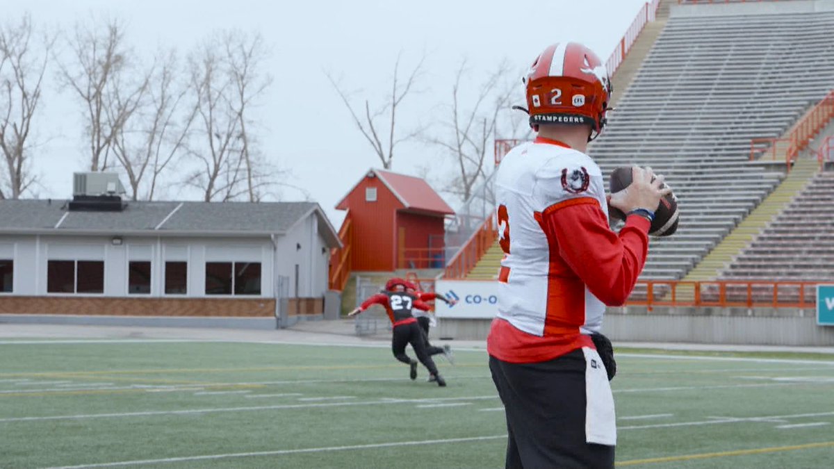 CFL rookie camps are underway and here in Calgary, one of the big battles at this year's camp will be at quarterback. @CTVGCampbell has more. #yyc #calgary calgary.ctvnews.ca/video/c2918711…