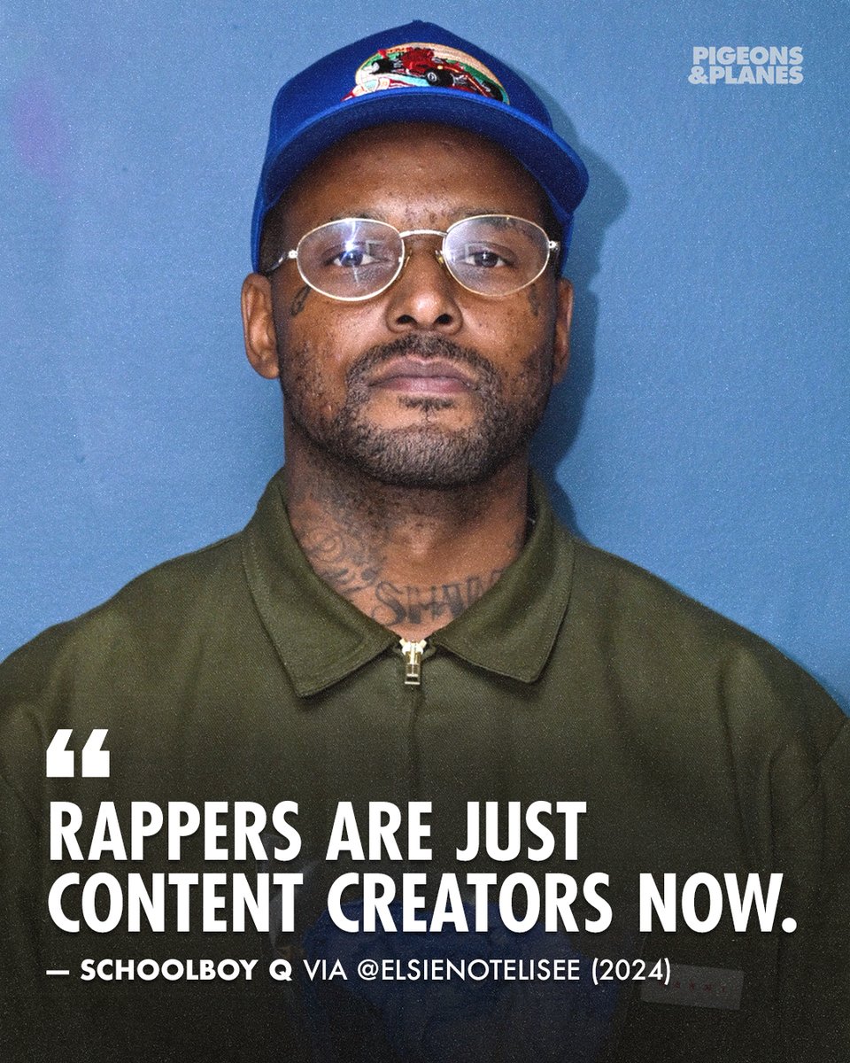 ScHoolboy Q says there's still plenty of good music, but the market is saturated and 'for the most part, it's cooked because it's turned to content... rappers are just content creators now.'⁠