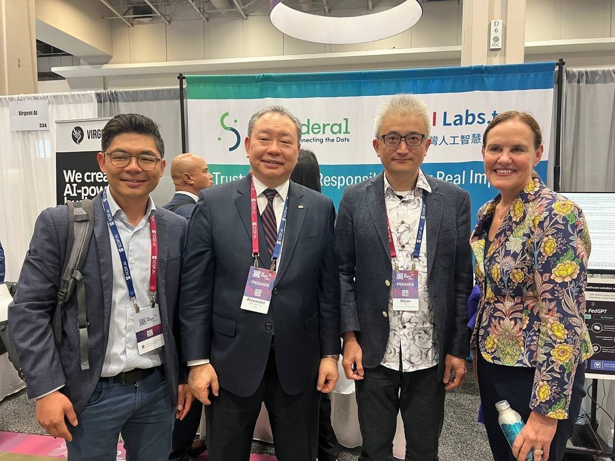 A pleasure to visit the AI Expo for National Competitiveness #AIExpo @scsp_ai to learn how democracies could better leverage critical emerging technologies like AI. Amb Yui also cheered for the Taiwan teams!