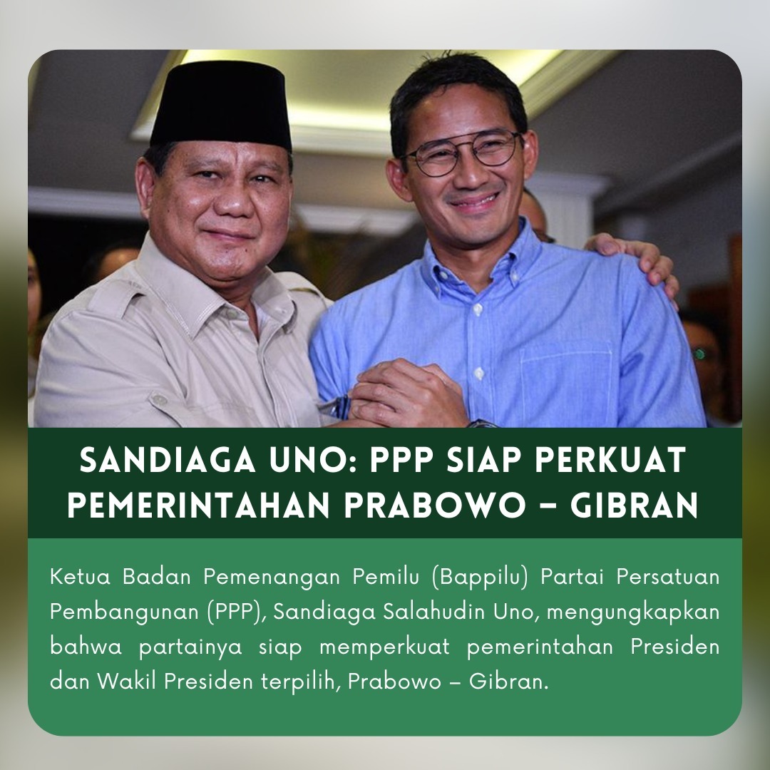 Bersatu bersama untuk Indonesia maju dan