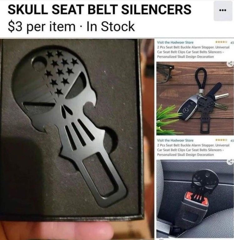 finding out the entire purpose of this is to get your car alarm to stop dinging so you can ride without a seatbelt was like putting the last infinity stone in the gauntlet