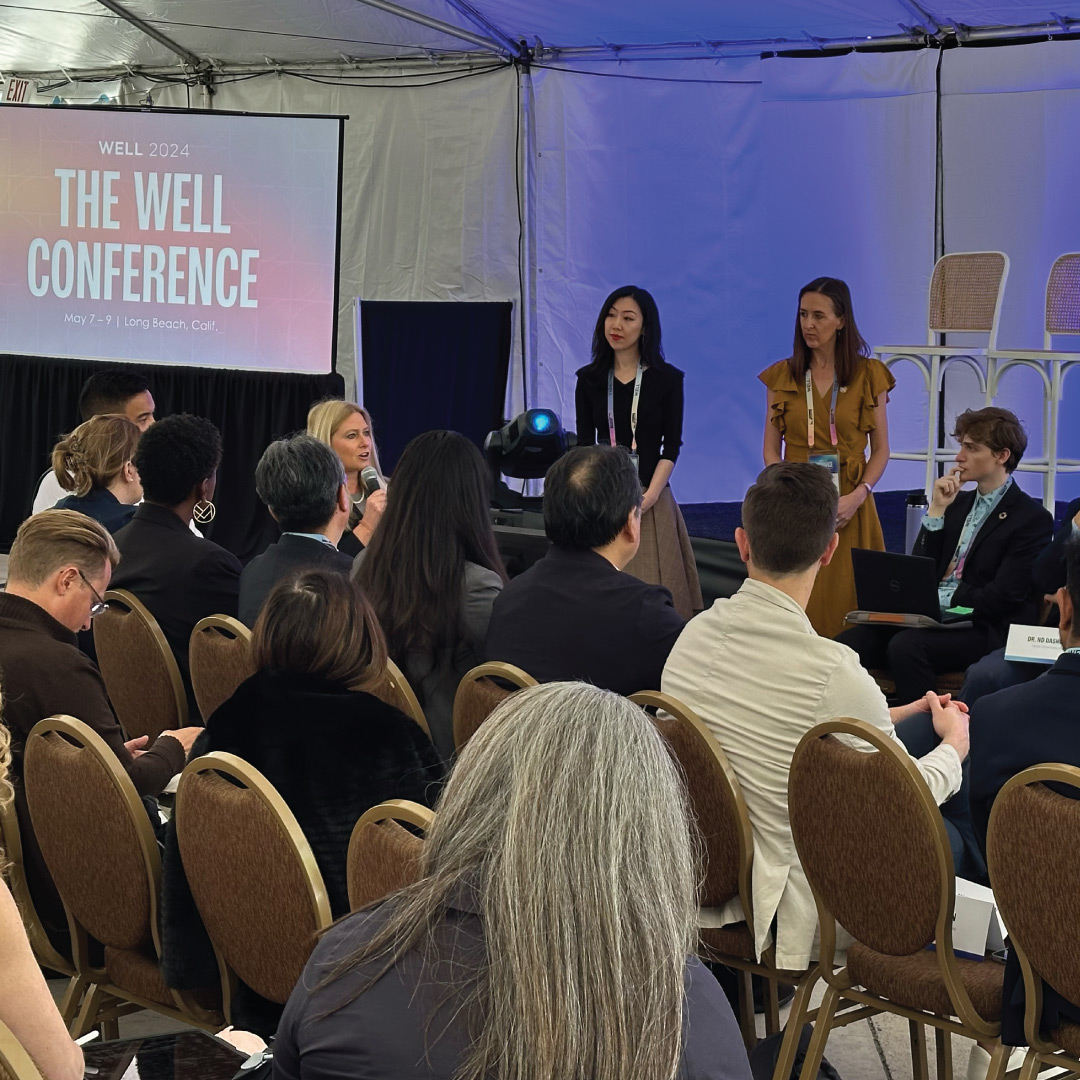 WELLcertified's tweet image. Day two at the #WELLConference was incredible! From exploring transformative solutions at the intersection of health and decarbonization to gaining insights on crafting spaces that promote physical well-being and inclusivity, the day was filled with enriching opportunities.